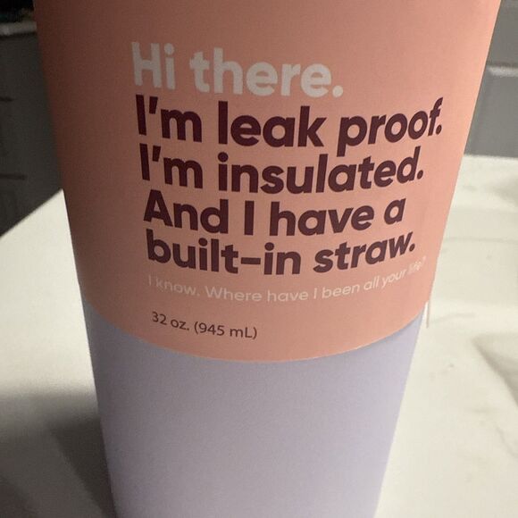 Owala 32 Oz FreeSip Stainless Steel Water Bottle - Periwinkle Twinkle - Picture 8 of 10